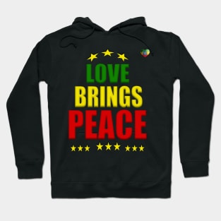 Peace & Love, Good Vibes, Reggae, Jamaica, Rasta Hoodie